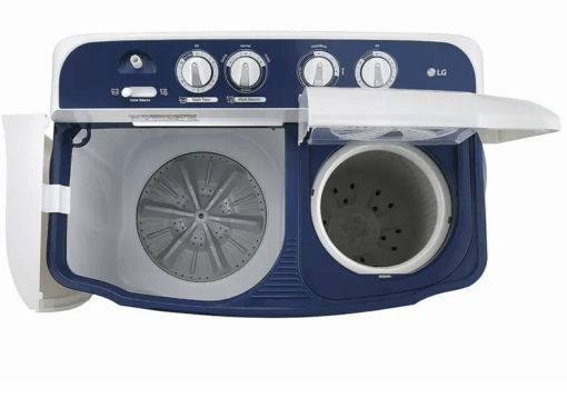 LG 7 kg Semi Automatic Top Load Washing Machine White, Blue  (P7010NBAZ) - Image 2